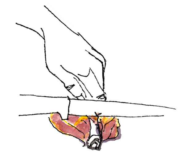Workbook Illustrated: How to Debone a Chicken Thigh Image