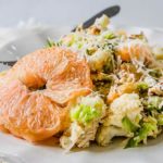 Brussels + Roasted Cauliflower Citrus Salad