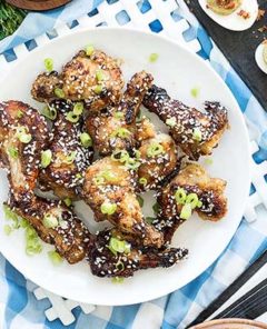 Gluten Free Asian Zing Chicken Wings recipe