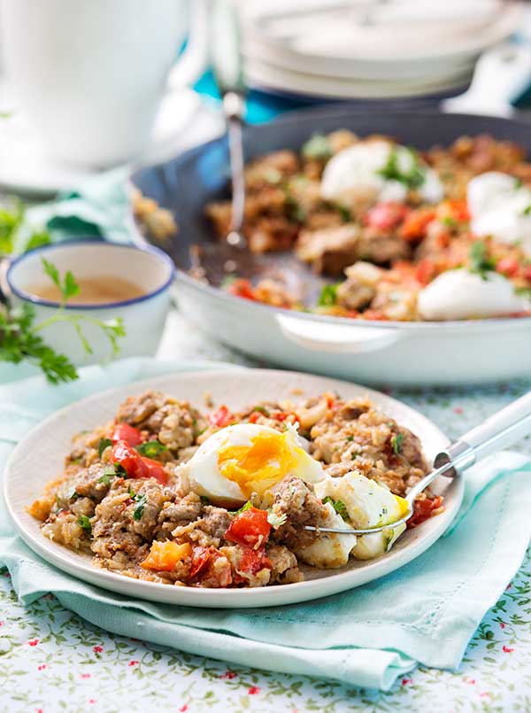 Paleo Breakfast Hash with Poached Eggs Recipe