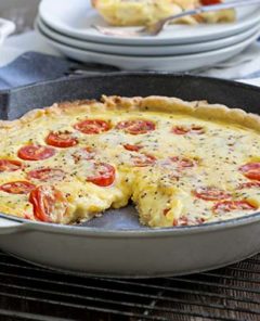 Tomato and Cheese Quiche Recipe