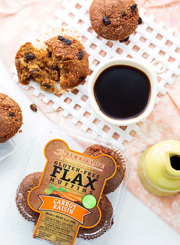 Flax4Life Carrot Raisin Muffins