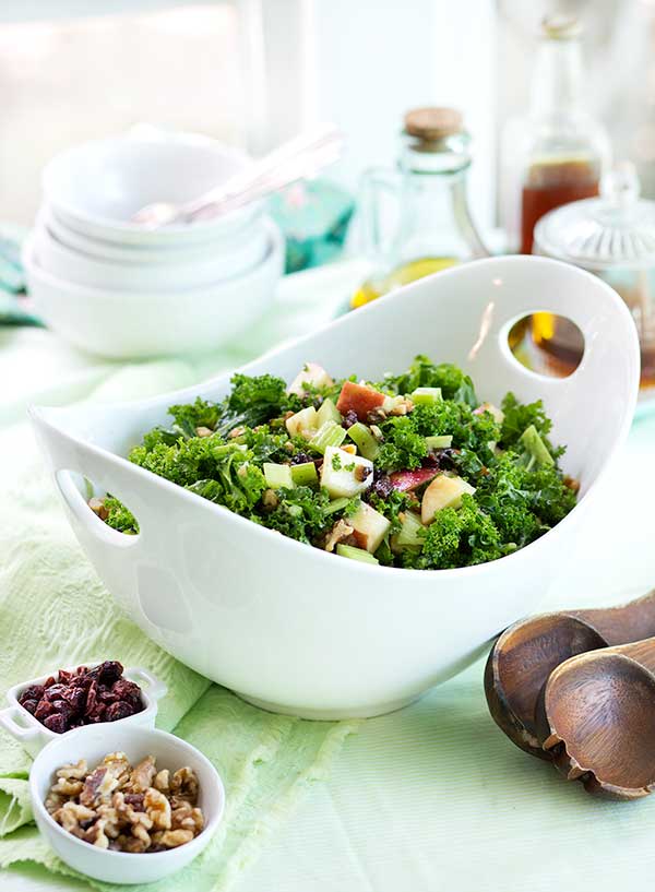 Gluten Free Kale Waldorf Salad Recipe
