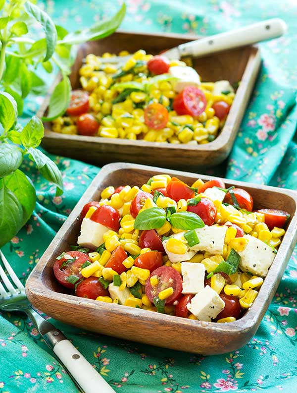 Gluten Free Summer Corn Ricotta Salad Recipe
