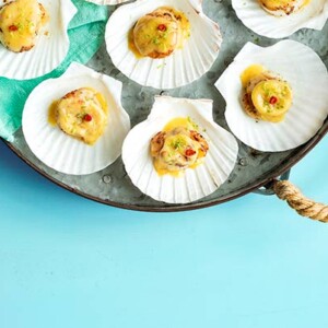 Scallops with Chili Lime Butter