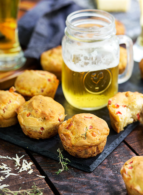 Gluten Free Beer and Cheese Savory Muffins Recipe