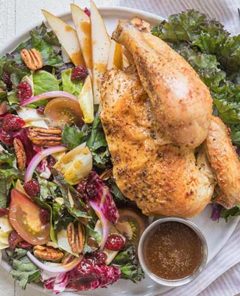 Autumn Salad with Garlic and Herb Chicken