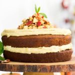 Pumpkin Cake with Maple Cashew Frosting