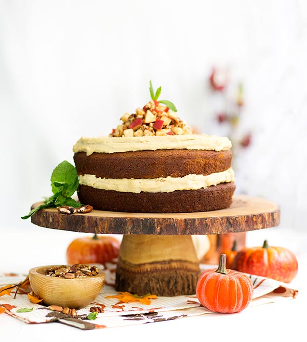 Pumpkin Cake with Maple Cashew Frosting Recipe