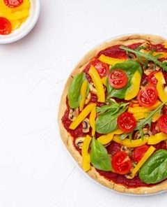 Vegan Mushroom and Greens Pizza