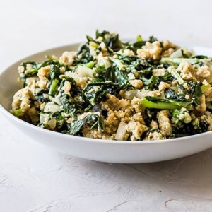 Miso Turnip Greens with Breadcrumbs