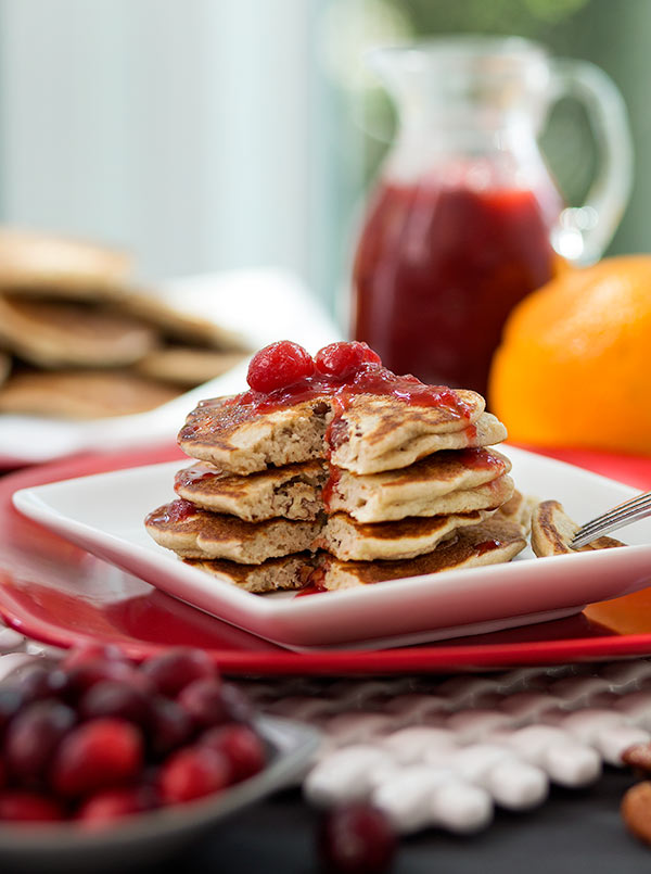 Orange Cranberry Pecan Pancakes Recipe