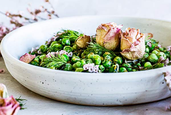 Ginger Spring Peas with Dill