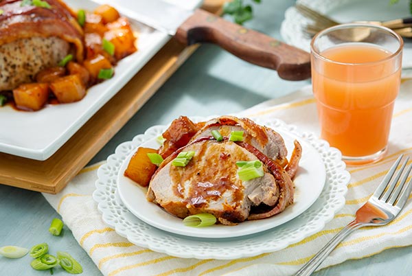 Bacon and Pineapple Pork Roast