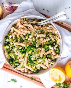 Herby Lemon and Pea Pasta Salad