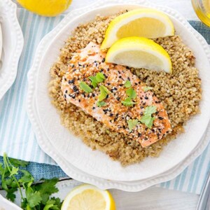 Hot Honey Glazed Salmon
