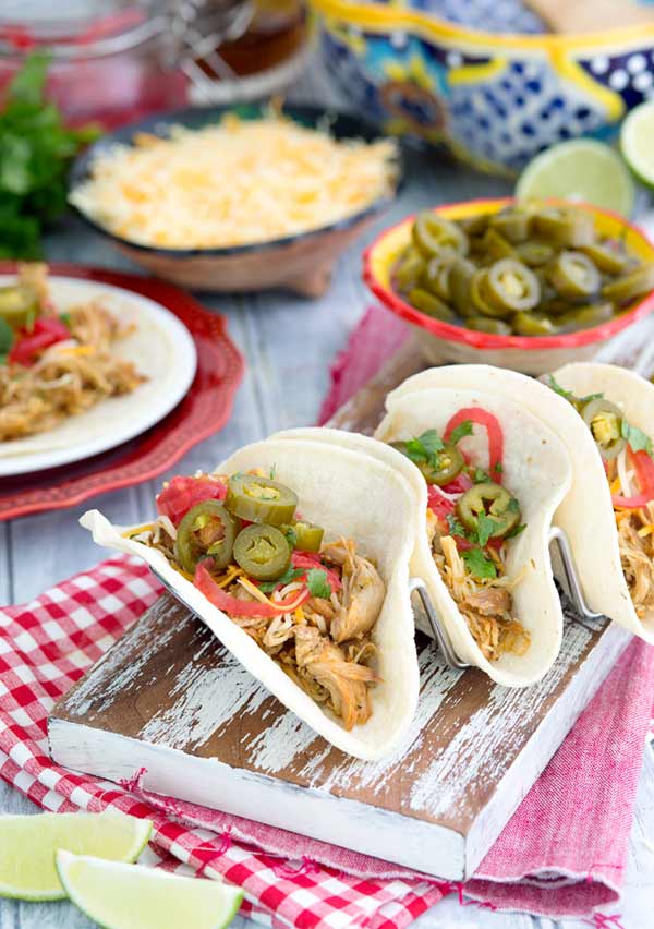 Sweet and Smoky Pulled Chicken Tacos