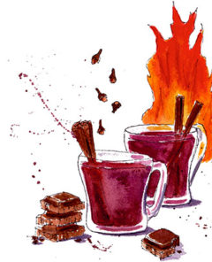 Mulled Hot Chocolate Wine