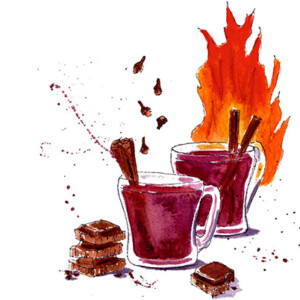 Mulled Hot Chocolate Wine