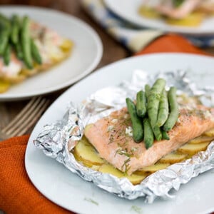 Salmon & Green Beans Hobo Dinner