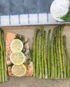 Salmon and Asparagus Feature