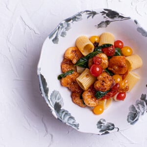 Shrimp Tomato and Spinach Pasta