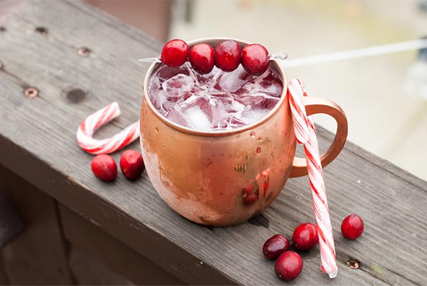 Peppermint Cranberry Moscow Mule