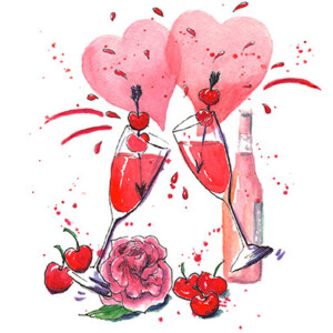 Rose Cherry Blossom Cocktail