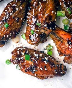 Vietnamese Inspired Glazed Chicken Wings