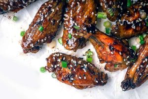 Vietnamese Inspired Glazed Chicken Wings