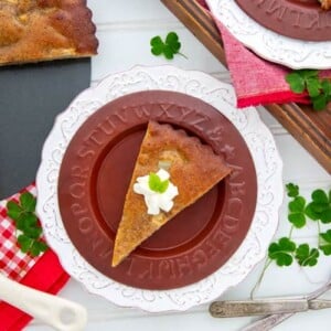 Gluten Free Sugar Free Pear Almond Tart sliced on a plate