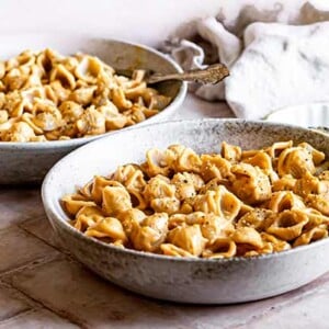 Dairy Free Mac and Cheese in bowls
