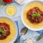Polenta with Roasted Ratatouille in two bowls