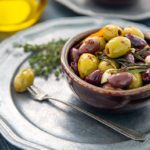 Marinated Olives in a small serving dish