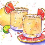 Paloma Cocktail Illustration