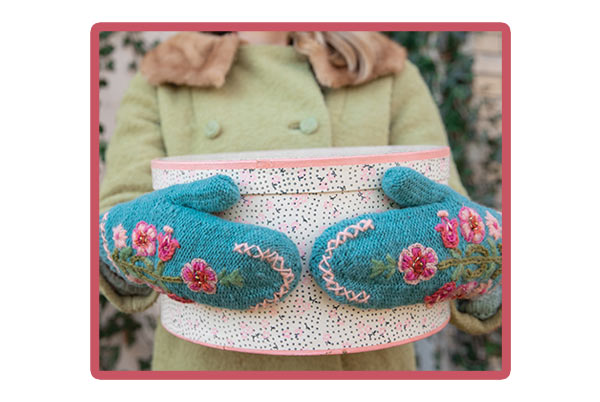 French Knot Mittens