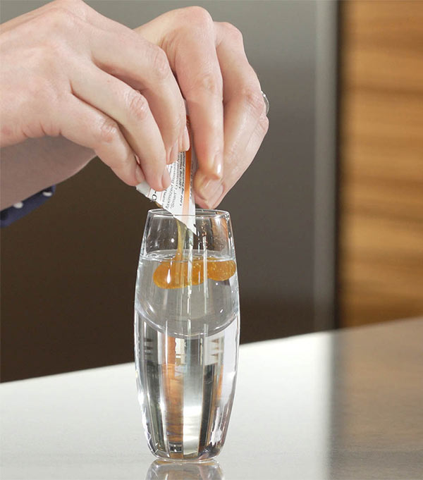 LivOn Labs Liposomal Vitamin C in a shot glass