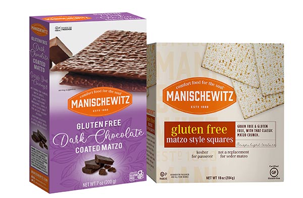 Manischewitz Gluten-Free Matzo product packages