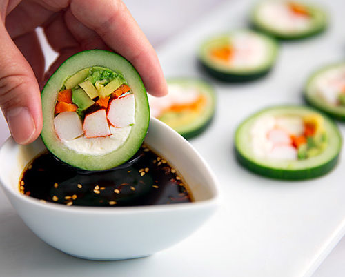 Easy and Allergy Friendly Cucumber and Avocado Sushi Rolls - Nut Free Wok