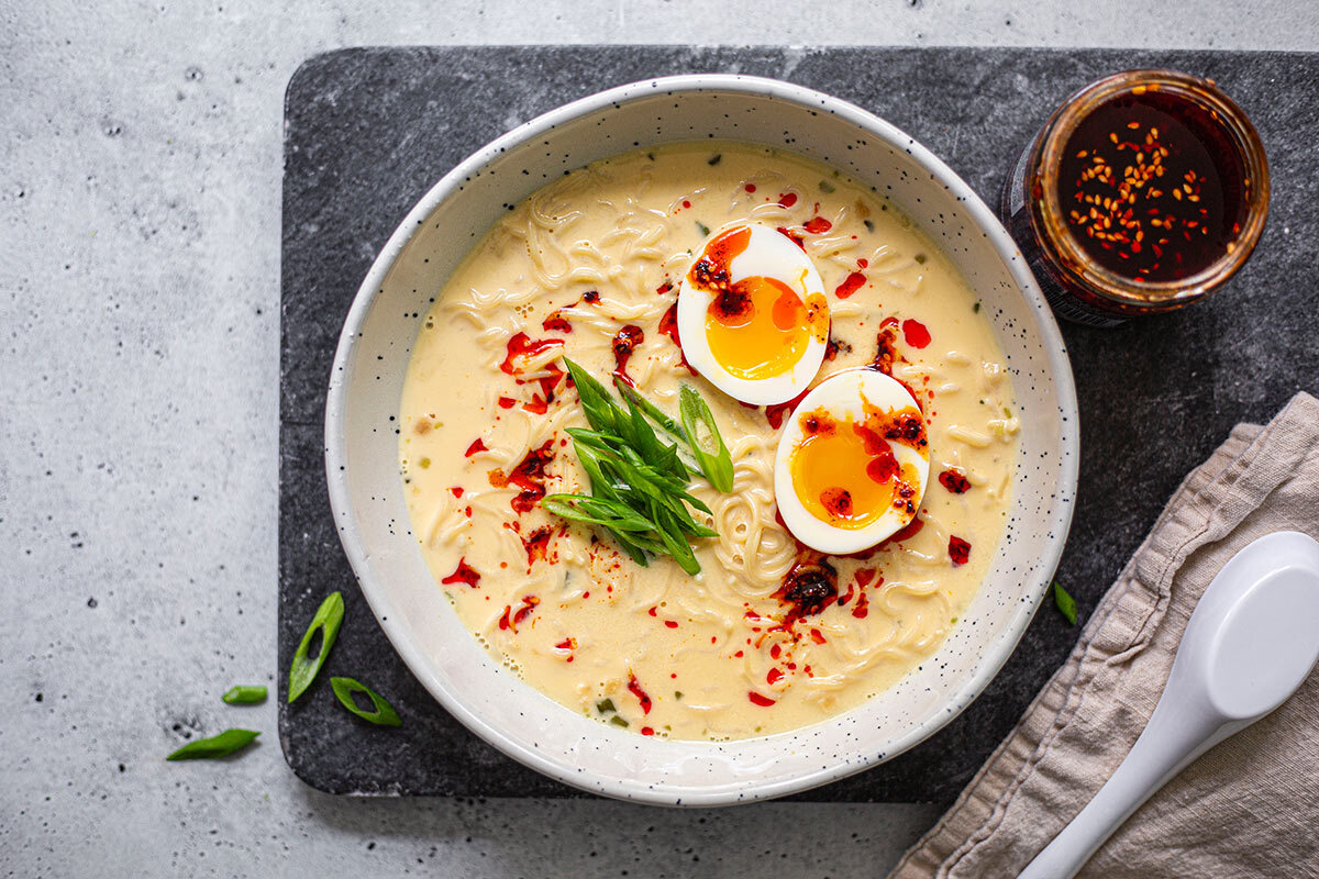 Viral Kewpie Mayo Ramen Hack with Six-Minute Egg - The Creamiest Noodle Bowl Ever