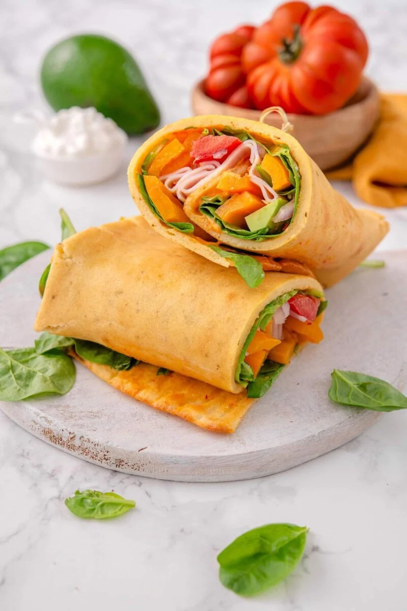 Gluten-free COTTAGE CHEESE WRAPS FROM THE BIG MAN'S WORLD